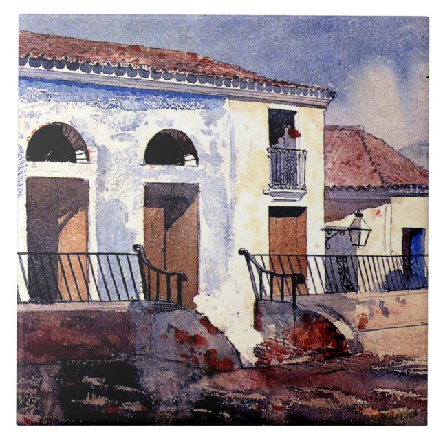 Homer - Haus, Santiago, Kuba Fliese (Vorderseite)