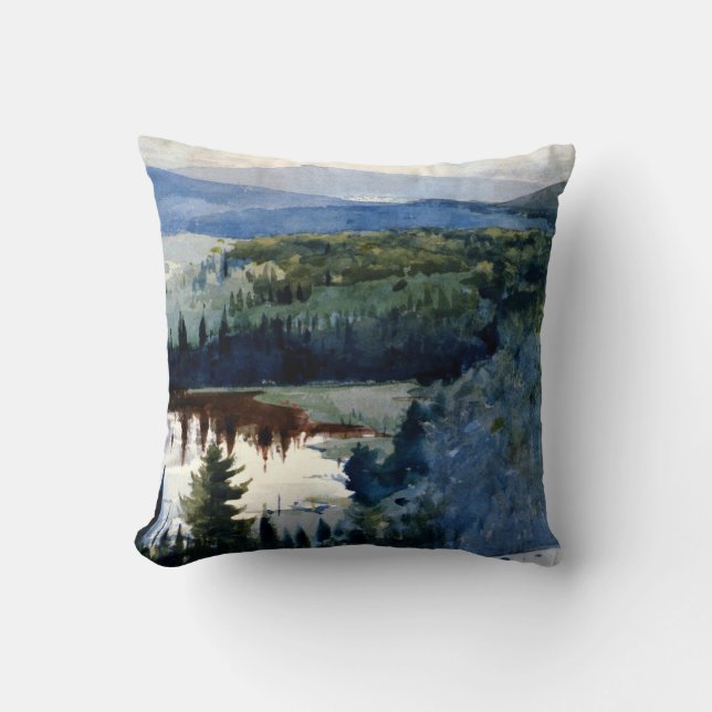 Homer - Indian Village, Adirondacks Kissen (Vorderseite)