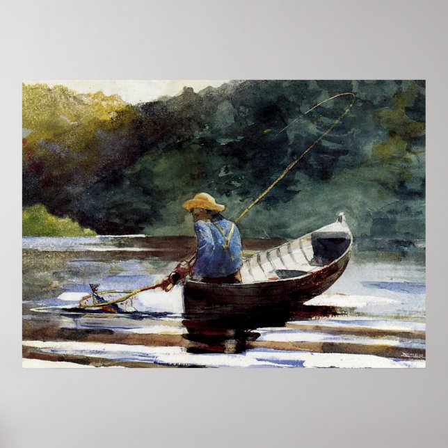 Homer - Junge Fischerei Poster (Vorne)