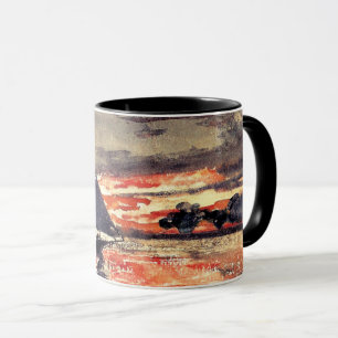 Homer - Sonnencreme, Aquarellmalerei Tasse