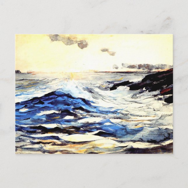 Homer - Sonnenuntergang, Prout's Neck, Kunstmalere Postkarte (Vorderseite)