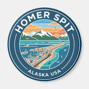 Homer Spit Alaska USA Magnet