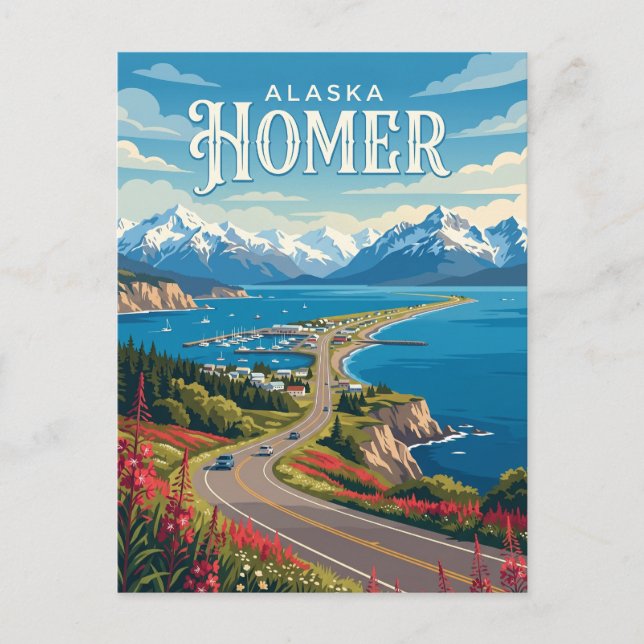Homer USA Postkarte (Vorderseite)