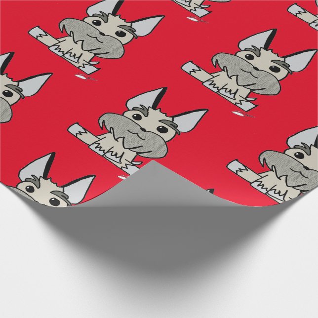 Homero der Hund Wrapping Paper Geschenkpapier (Ecke)