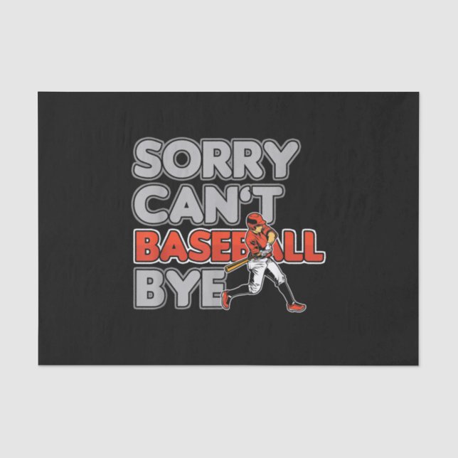 Homerun Baseball Player Softball Batter Pitcher Seidenpapier (Vorderseite)