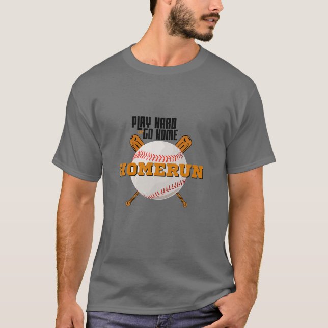 Homerun Football - Go Sports Funny Team Baseball P T-Shirt (Vorderseite)