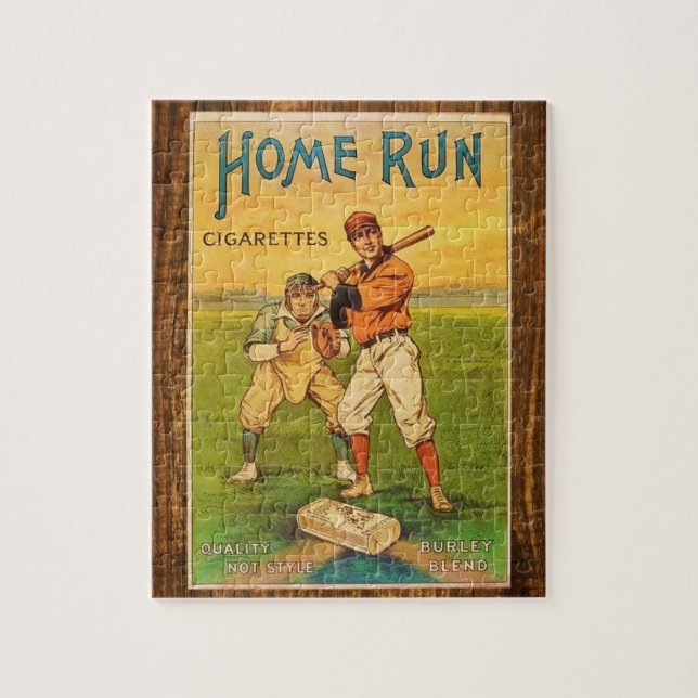 Homerun Zigaretten-Baseball Vintag (Vertikal)