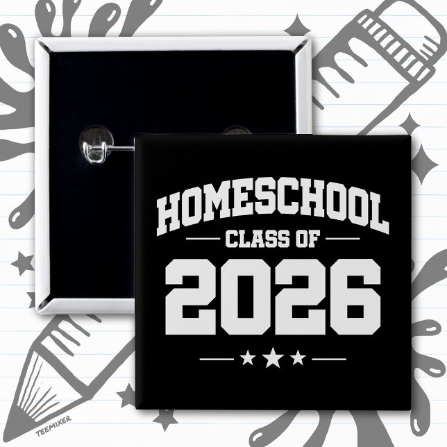 Homeschool-Abschlussklasse 2026 Examen Button (Von Creator hochgeladen)
