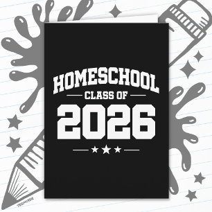Homeschool-Abschlussklasse 2026 Examen Karte
