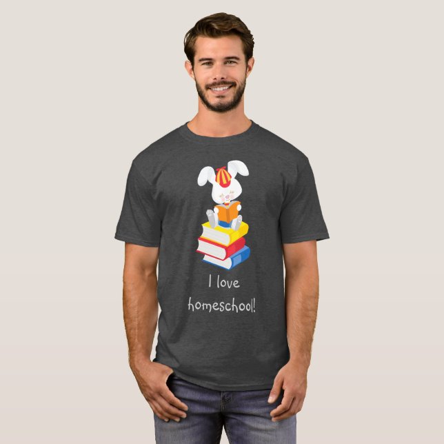 Homeschool Bunny Gray T-Shirt (Vorne ganz)