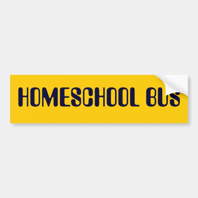 HOMESCHOOL BUS-Autoaufkleber Autoaufkleber (Vorne)