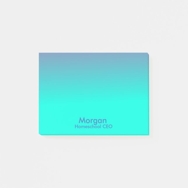 Homeschool CEO Blue Post-it Klebezettel (Vorderseite)