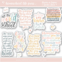 Homeschool Inspirierend Notierungs-Aufkleber