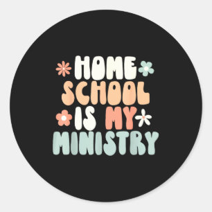 Homeschool ist christliche Homeschool-Mutter Runder Aufkleber