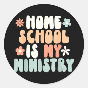 Homeschool ist Dienst Homeschool-Mutter christlich Runder Aufkleber