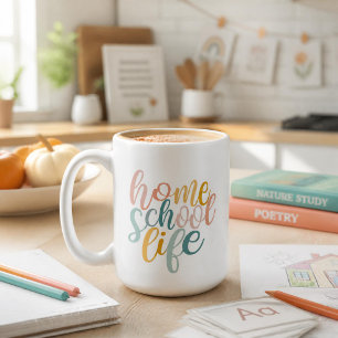 Homeschool-Leben-Signatur Kaffeetasse