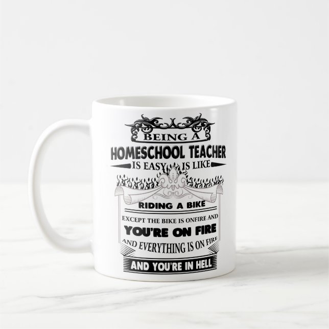 Homeschool Lehrer Tasse Geschenke für Frauen Männe (Links)