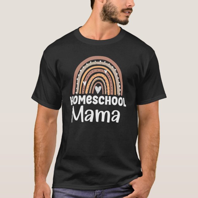 Homeschool mama Home Schooler First Day of School  T-Shirt (Vorderseite)