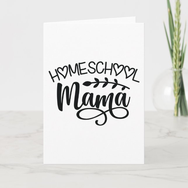 Homeschool Mama Karte (Vorderseite)