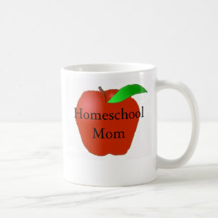Homeschool Mama mit Apple Kaffeetasse