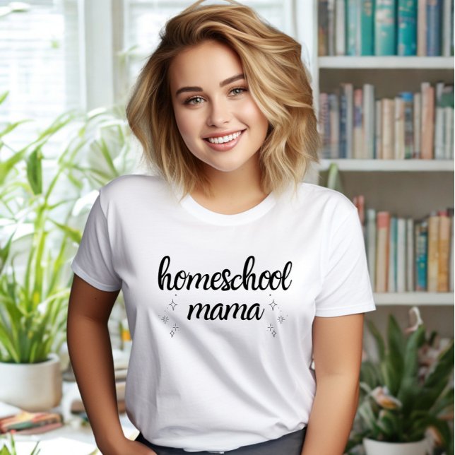 Homeschool-Mama-T-Shirt T-Shirt (Von Creator hochgeladen)