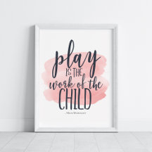 Homeschool Montessori Quote Wasserfarbe