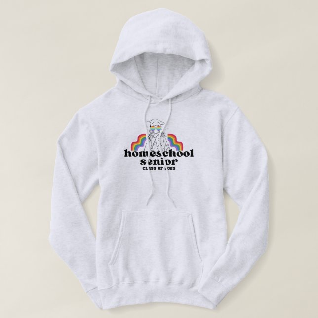 Homeschool Senior 2025 Sweat - shirt à capuche PRI (Design devant)