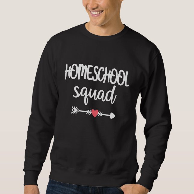 Homeschool Squad Crew Lehrer Sweatshirt (Vorderseite)