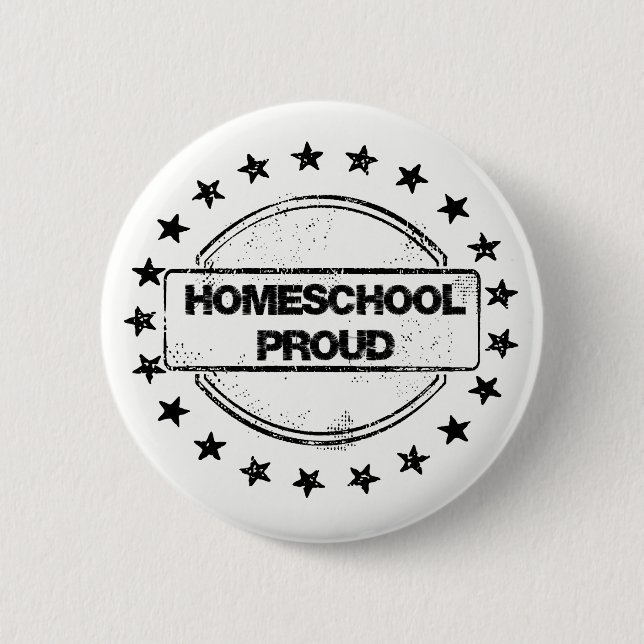 Homeschool stolze Knöpfe Button (Vorderseite)