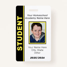 Homeschool Student ID Badge Ausweis