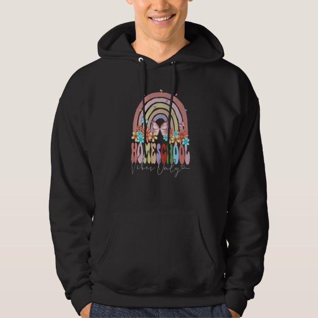 Homeschool Vibes Only Back To School Rainbow Groov Hoodie (Vorderseite)