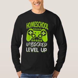 Homeschoschule - Video-Gamer auf Stufe aufgeschlos T-Shirt