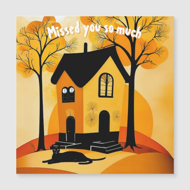 Homesick-Magnetkarte Magnetkarte (Vorderseite)