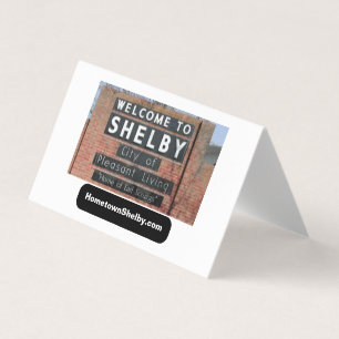 HometownShelby.com Eingeschaltete Visitenkarte Visitenkarten