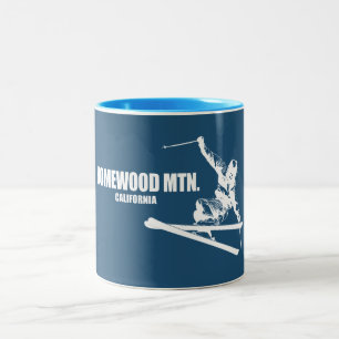 Homewood Mountain Resort Kalifornien Skifahrer Zweifarbige Tasse