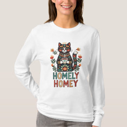 Homey gemütliche Katzengestaltung T-Shirt