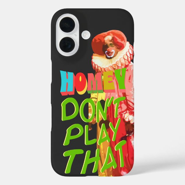 Homey spielt das nicht iPhone 16 hülle (Rückseite)