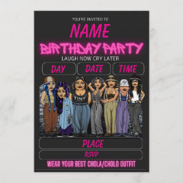 Homies Birthday Invitation Chicana Birthday