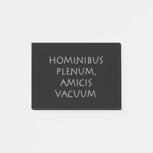 Hominibus plenum amicis vakuum post-it klebezettel