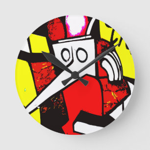 Hominid Runde Wanduhr