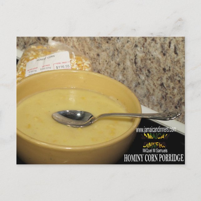 Hominy Corn Porridge Postkarte (Vorderseite)