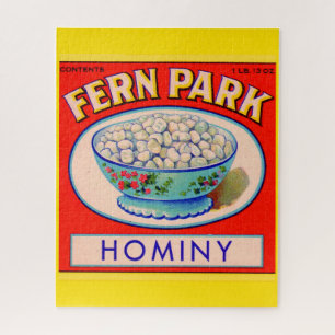 Hominy Grits Label aus den 1930er Jahren