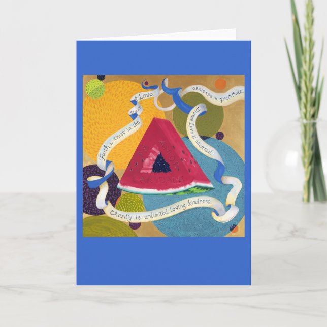 Hommage à la CARTE de triangle de prière (Devant)