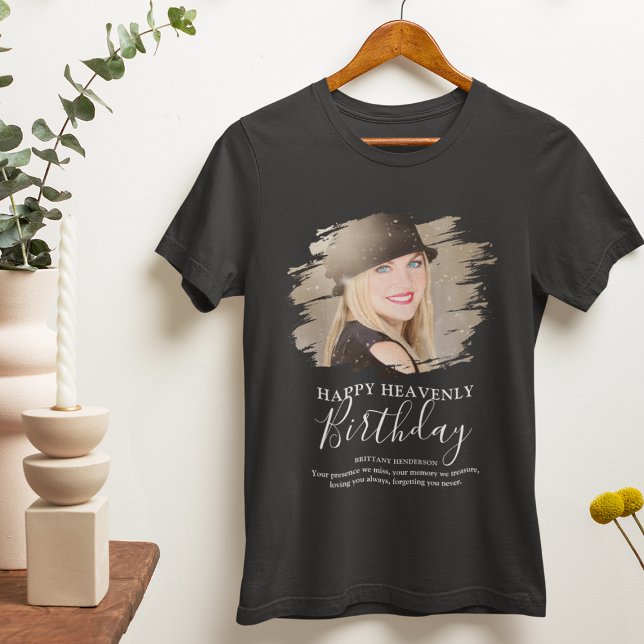 Hommage à l'anniversaire Photo Memorial T-Shirt (Créateur téléchargé)