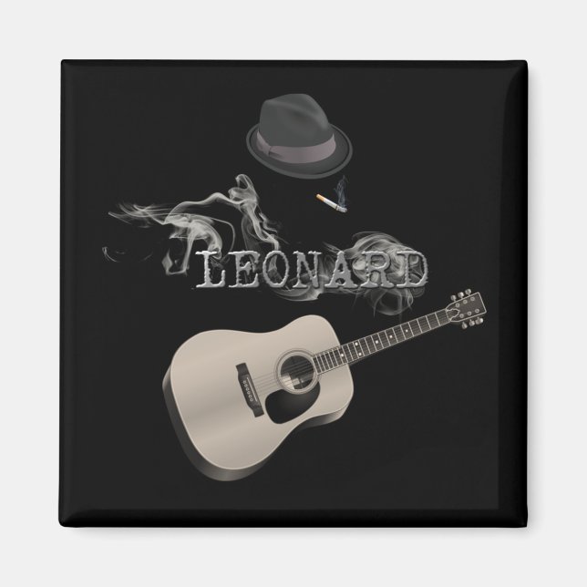 Hommage an Leonard Zigarette Magnet (Vorne)