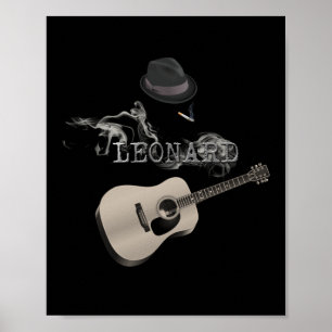 Hommage an Leonard Zigarette Poster