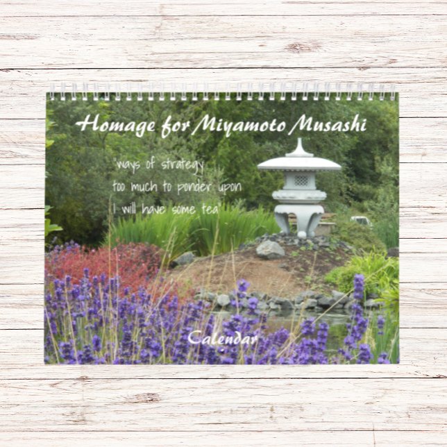 Hommage an Miyamoto Musashi Haiku Kalender (In Situ)
