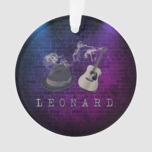 Hommage aux lumières violettes bleues de Leonard