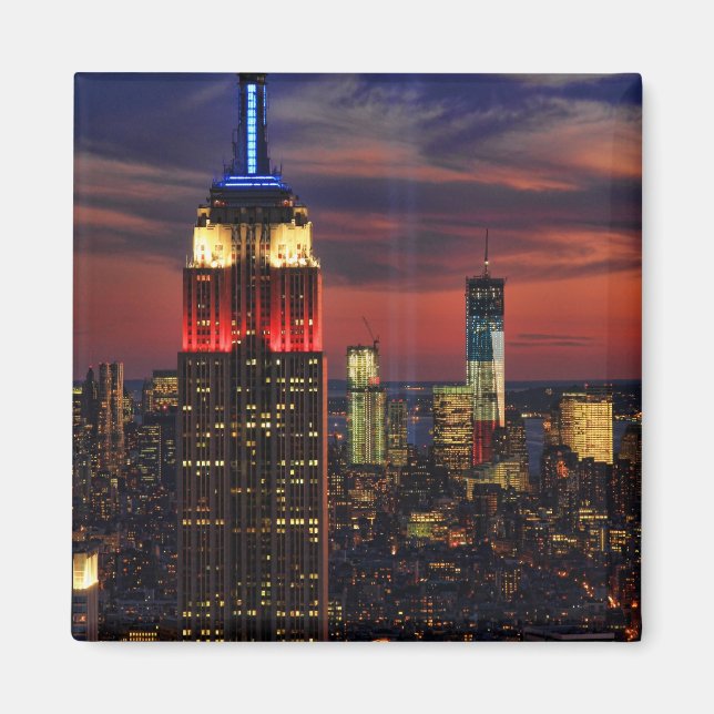 Hommage in Light Sept 11, World Trade Center ESB # Magnet (Vorne)