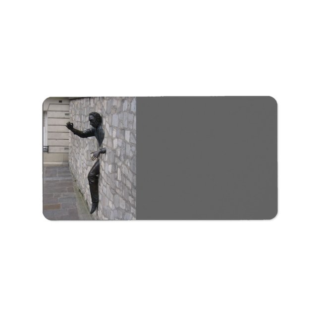 Homme à Paris Étiquette de adresse (Devant)